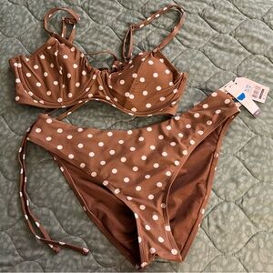 Brown XL Women Swimsuit